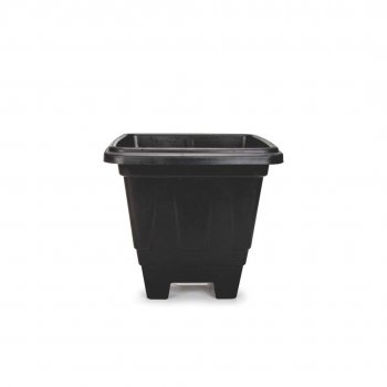 VASO QUADRADO M PRETO - 3,5L