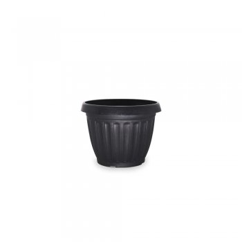 VASO GREGO REDONDO MINI PRETO - 420ML