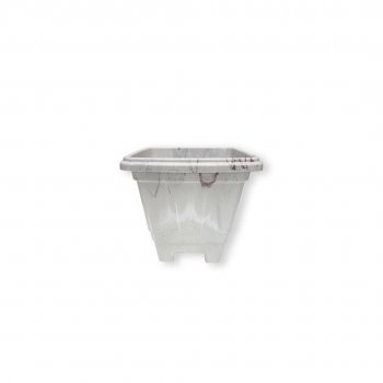 VASO QUADRADO M MARMORIZADO 3,5L