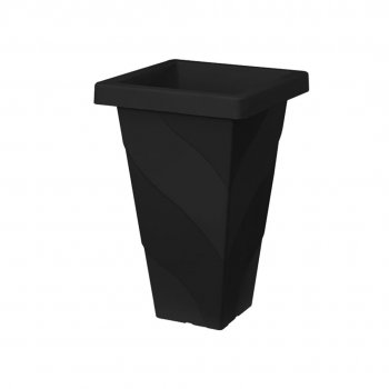 VASO ROMA QUADRADO G PRETO - 16,5L