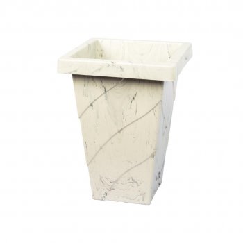 VASO ROMA QUADRADO MARMORIZADO 16,5L
