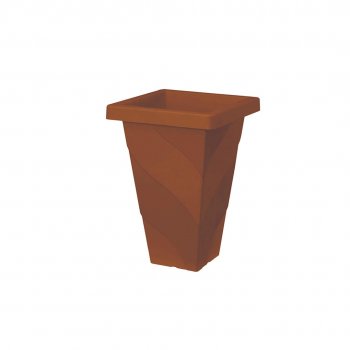 VASO ROMA QUADRADO TERRACOTA - 10L