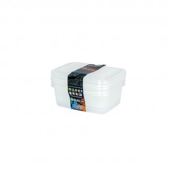 ORGANIZADOR RETANGULAR - 700ML - 3 PÇS
