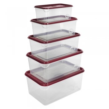 ORGANIZADOR MULTIÚSO - 5PÇS - 1/2/3/4,5/6L