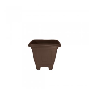 VASO QUADRADO P MARROM TABACO - 1,7L