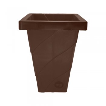 VASO ROMA QUADRADO GG MARROM TABACO - 20L