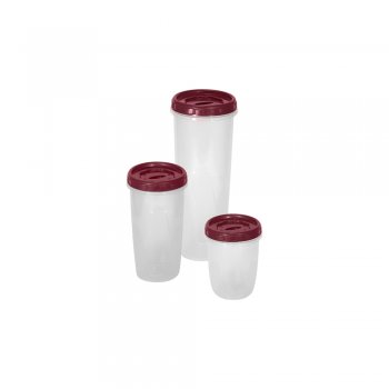 ORGANIZADOR C/ TAMPA ROSQUEÁVEL - 1/1,5/2L - 3PÇS